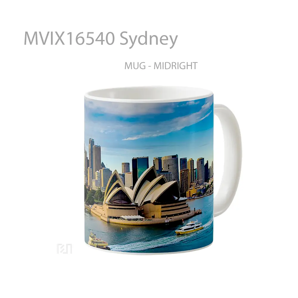 Mug Sydney Full Wrap Lanscape - All-side / Desain