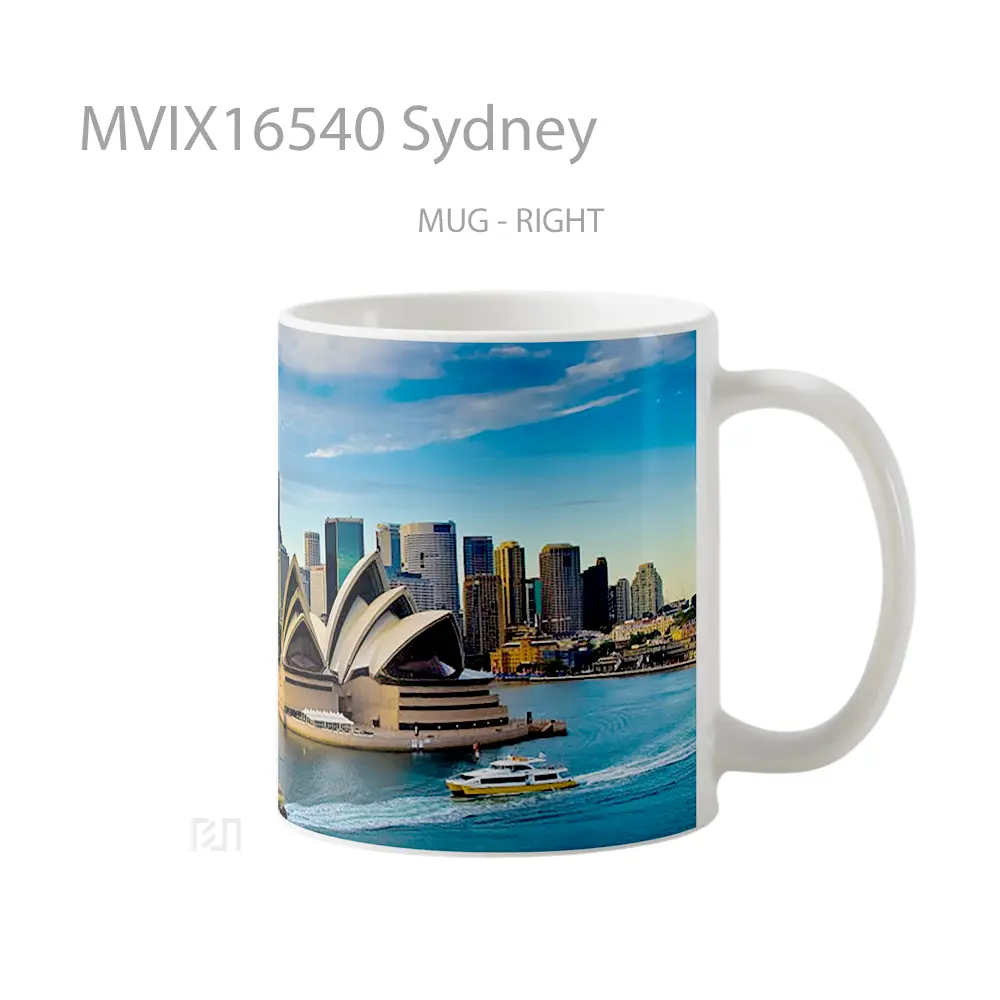 Mug Sydney Full Wrap Lanscape - All-side / Desain