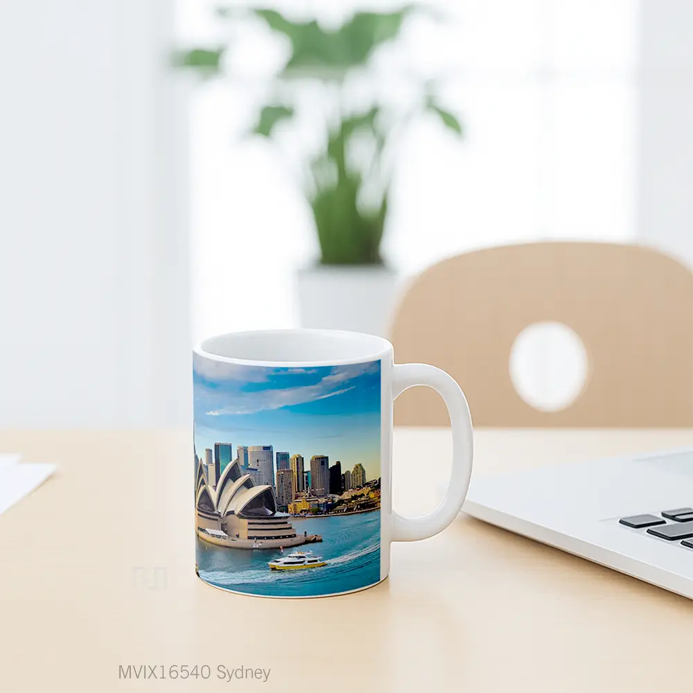 Mug Sydney Full Wrap Lanscape - All-side / Desain