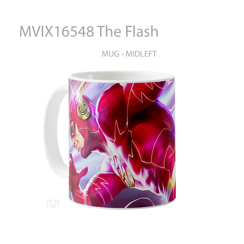 Mug The Flash Full Wrap Lanscape - All-side / Desain