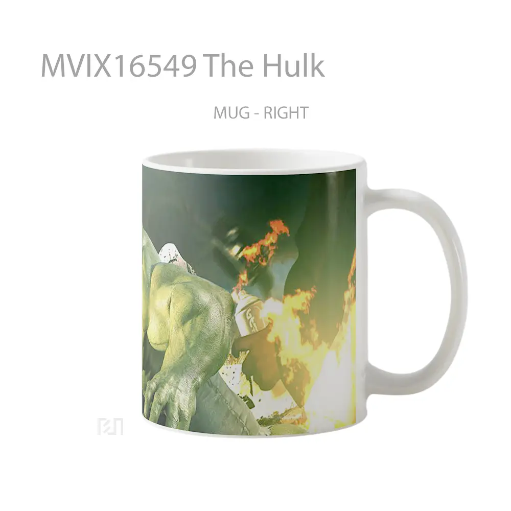Mug The Hulk Full Wrap Lanscape - All-side / Desain