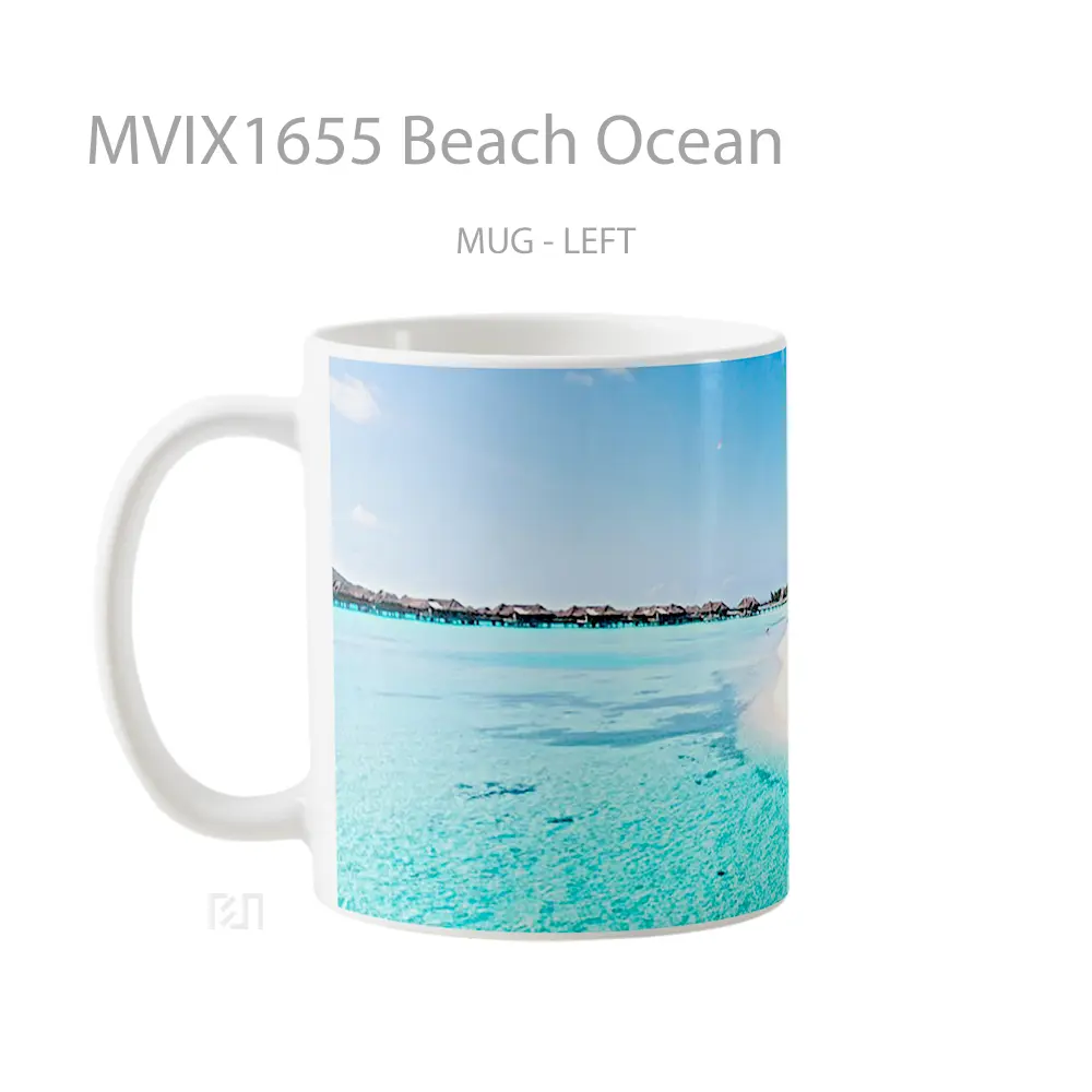 Mug Beach Ocean Full Wrap Lanscape - All-side / Desain
