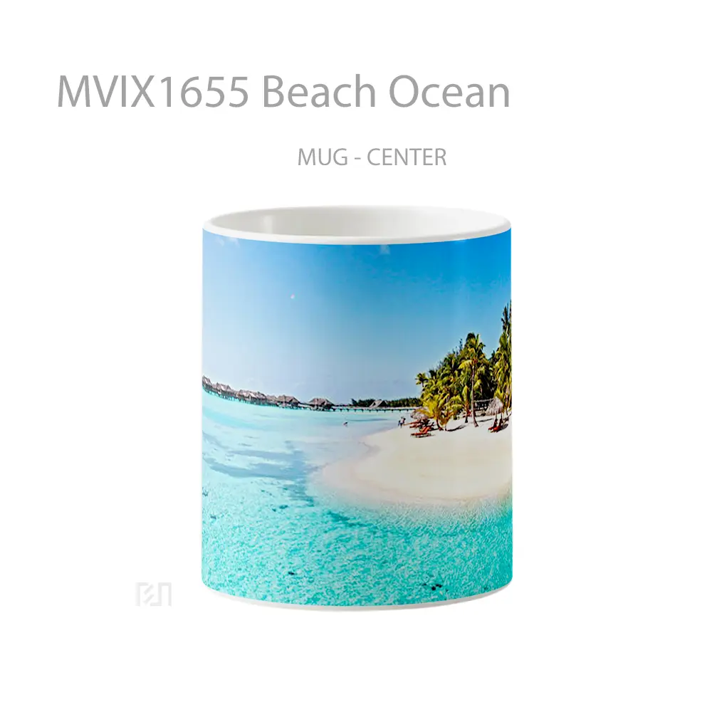 Mug Beach Ocean Full Wrap Lanscape