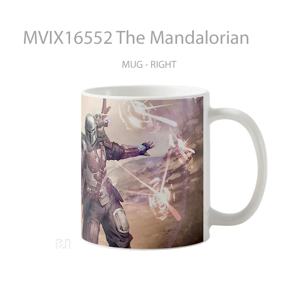 Mug The Mandalorian Full Wrap Lanscape - All-side / Desain