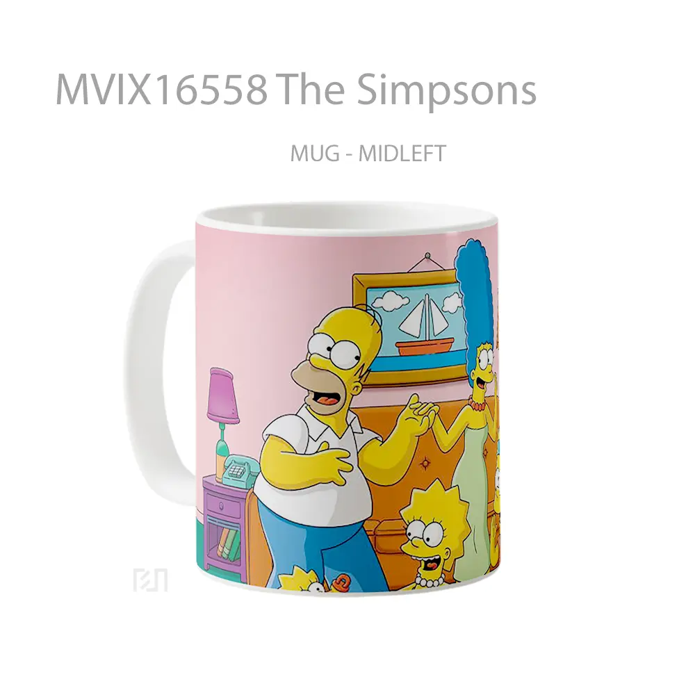 Mug The Simpsons Full Wrap Lanscape - All-side / Desain