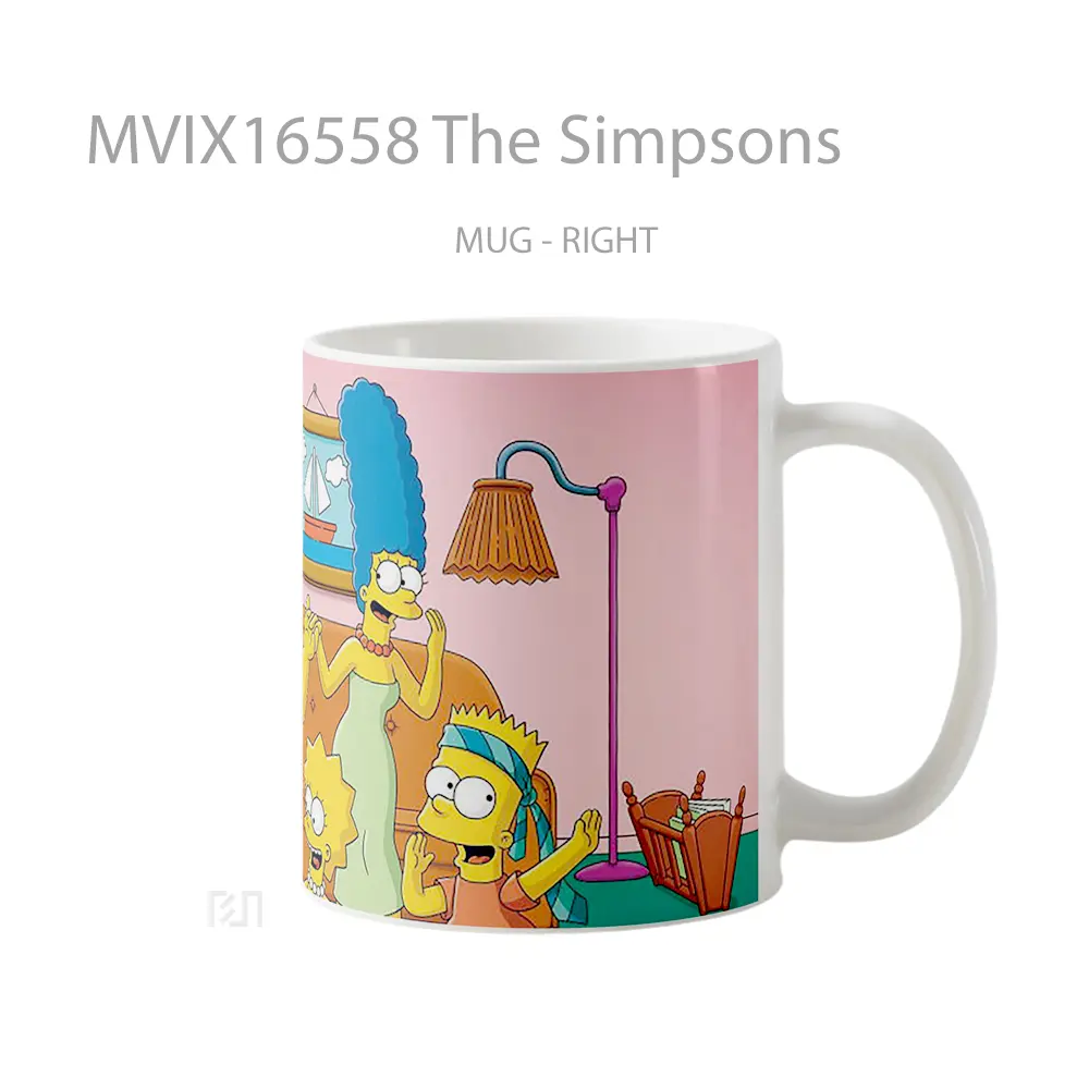 Mug The Simpsons Full Wrap Lanscape - All-side / Desain