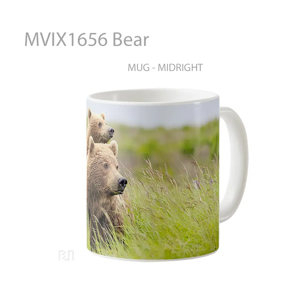 Mug Bear Full Wrap Lanscape - All-side / Desain