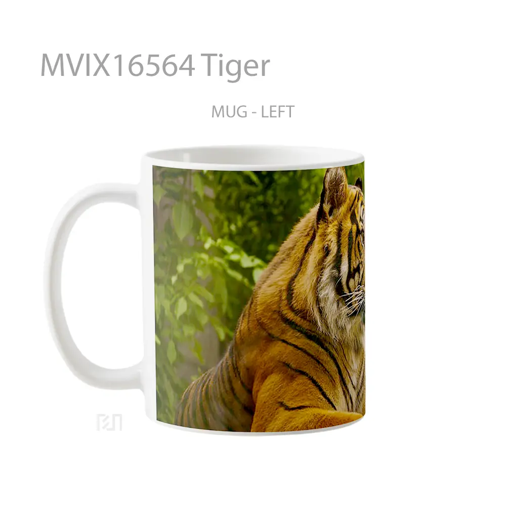Mug Tiger Full Wrap Lanscape - All-side / Desain