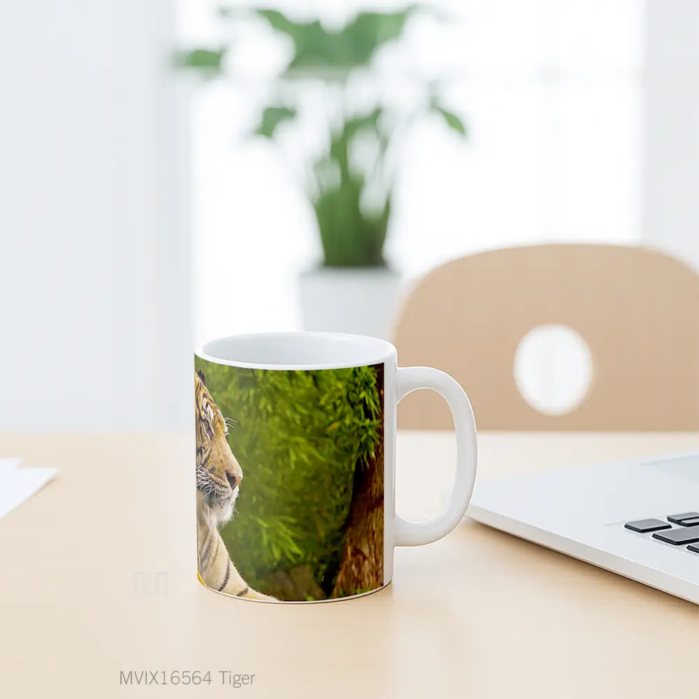 Mug Tiger Full Wrap Lanscape - All-side / Desain