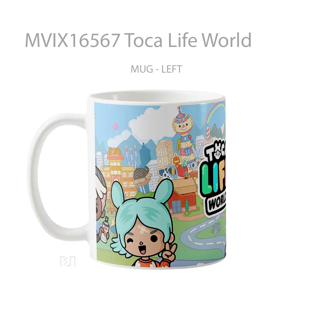 Mug Toca Life World Full Wrap Lanscape - All-side / Desain