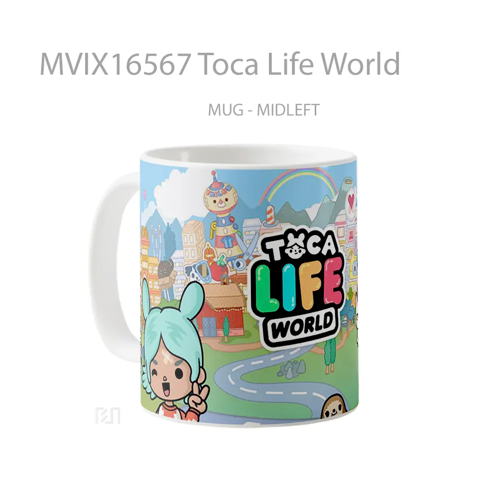 Mug Toca Life World Full Wrap Lanscape - All-side / Desain