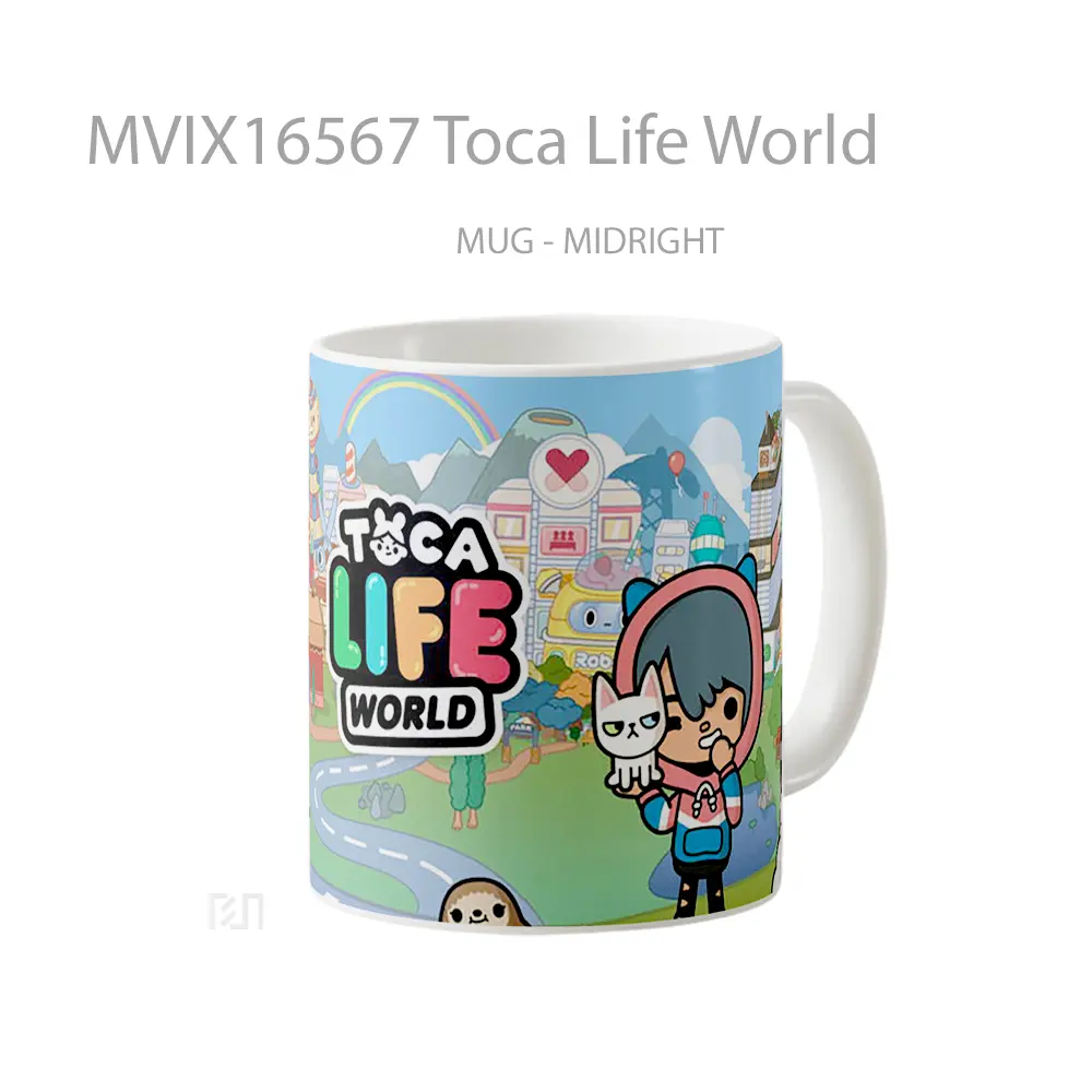Mug Toca Life World Full Wrap Lanscape - All-side / Desain