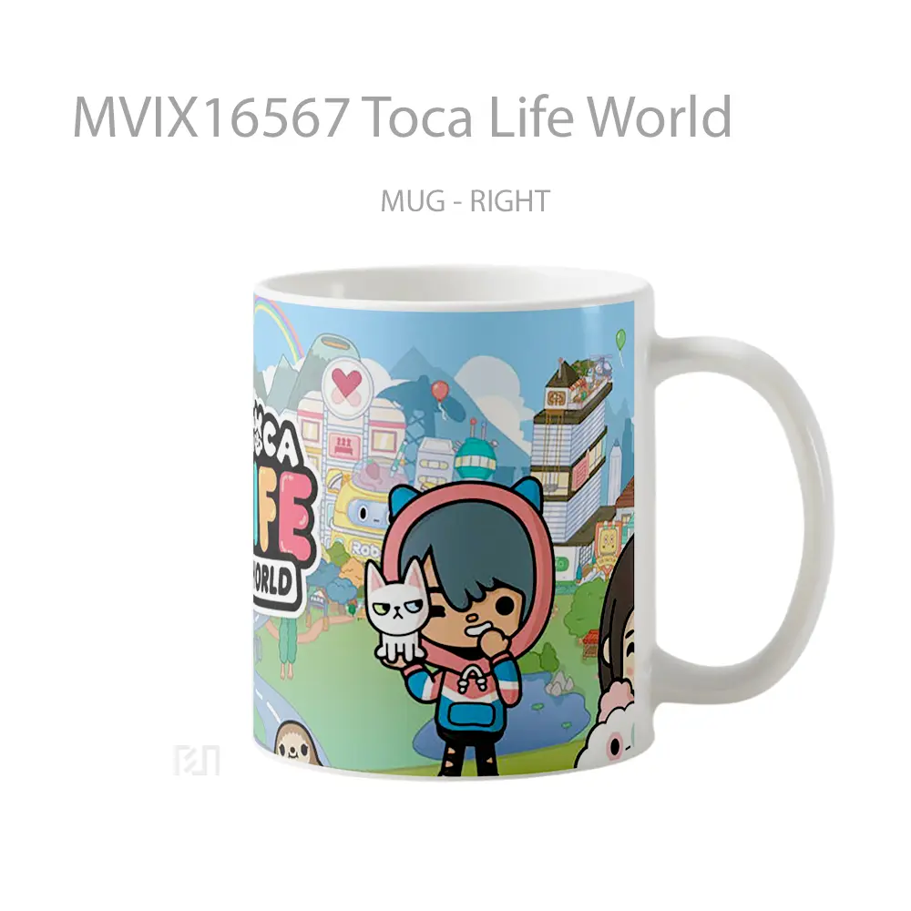 Mug Toca Life World Full Wrap Lanscape - All-side / Desain