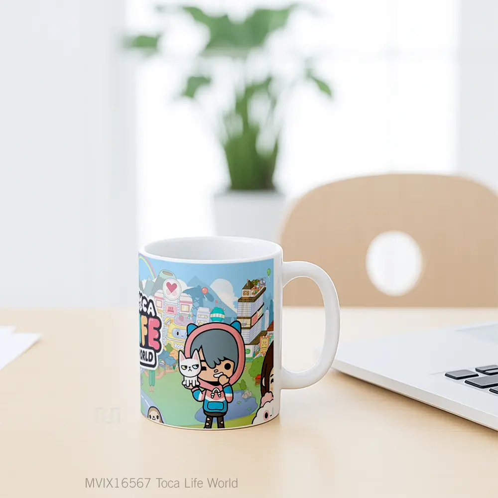 Mug Toca Life World Full Wrap Lanscape - All-side / Desain