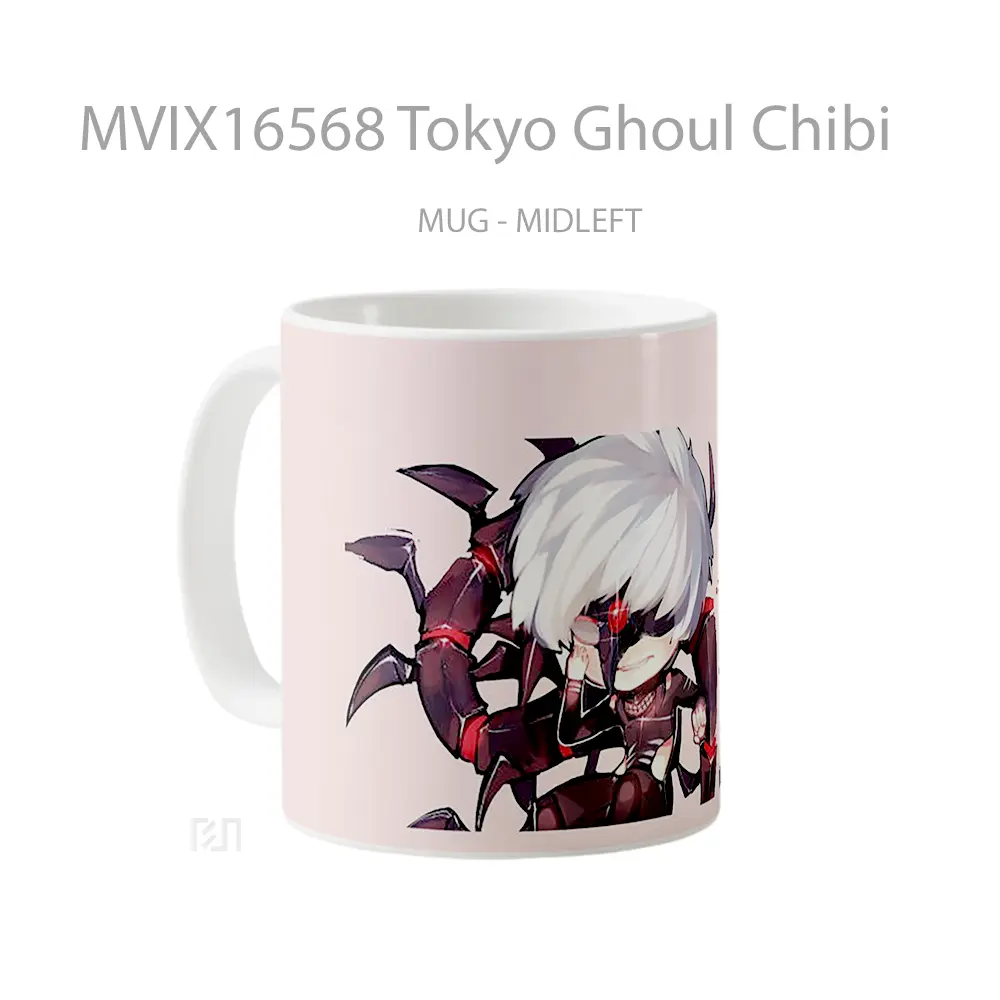 Mug Tokyo Ghoul Chibi Full Wrap Lanscape - All-side / Desain