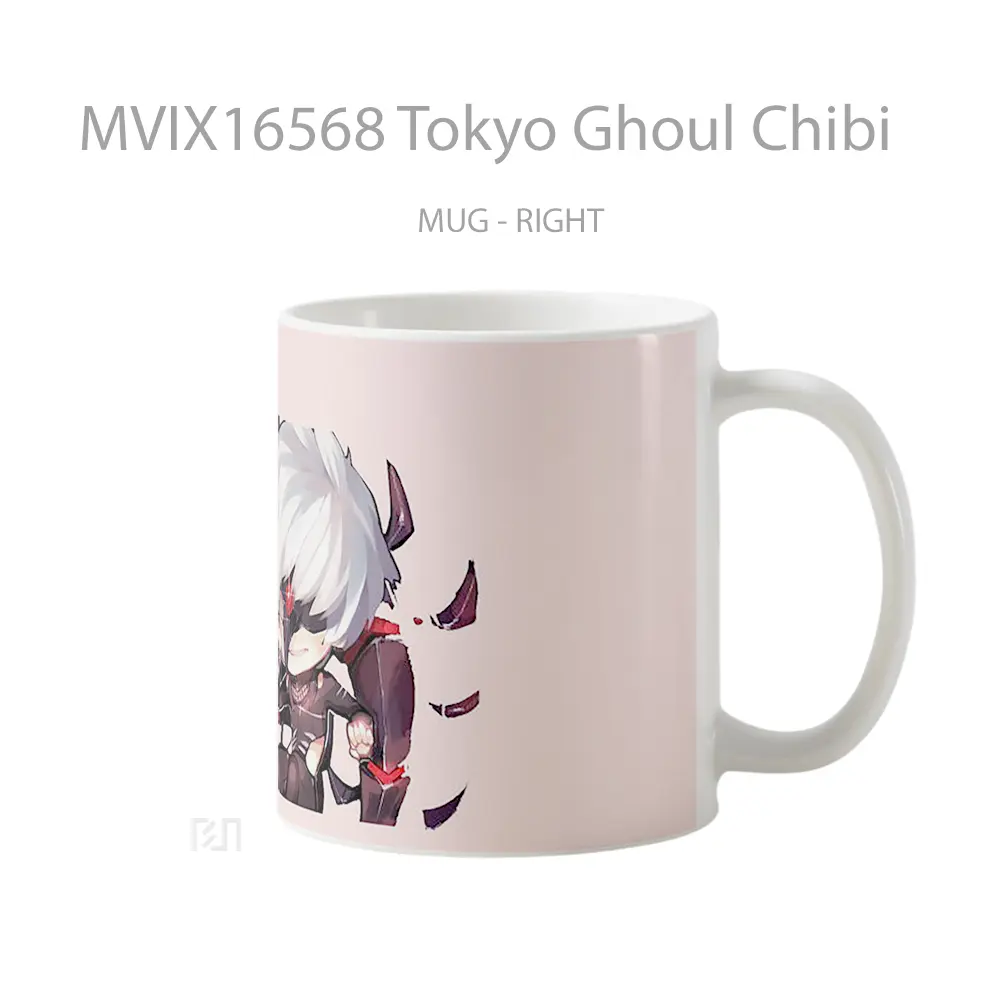 Mug Tokyo Ghoul Chibi Full Wrap Lanscape - All-side / Desain