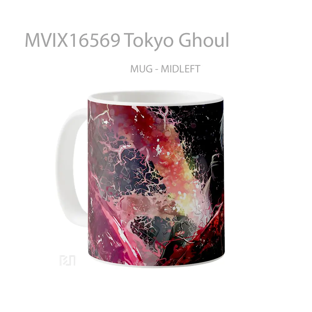 Mug Tokyo Ghoul Full Wrap Lanscape - All-side / Desain