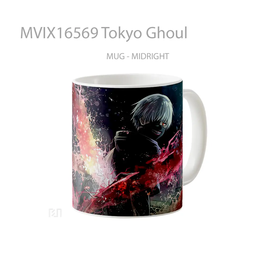 Mug Tokyo Ghoul Full Wrap Lanscape - All-side / Desain