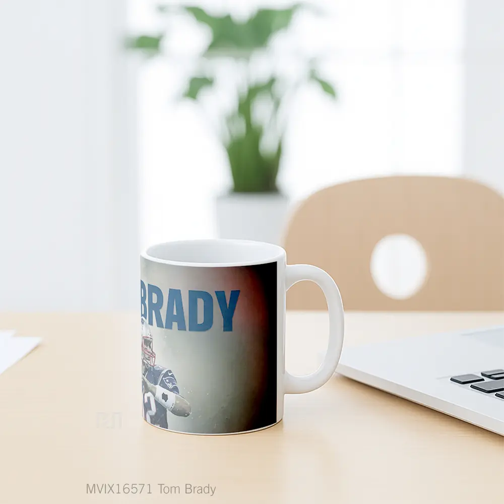 Mug Tom Brady Full Wrap Lanscape - All-side / Desain