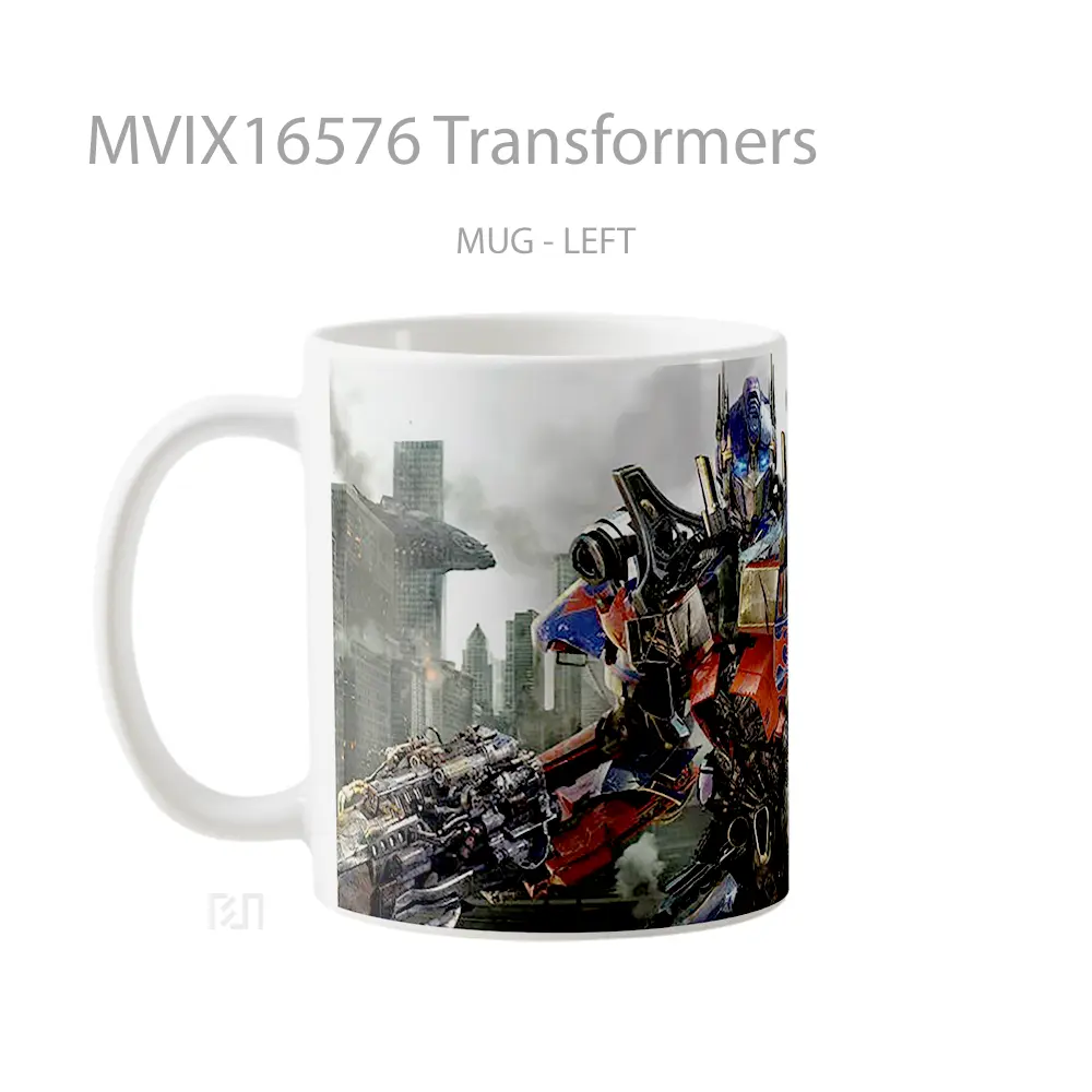 Mug Transformers Full Wrap Lanscape - All-side / Desain