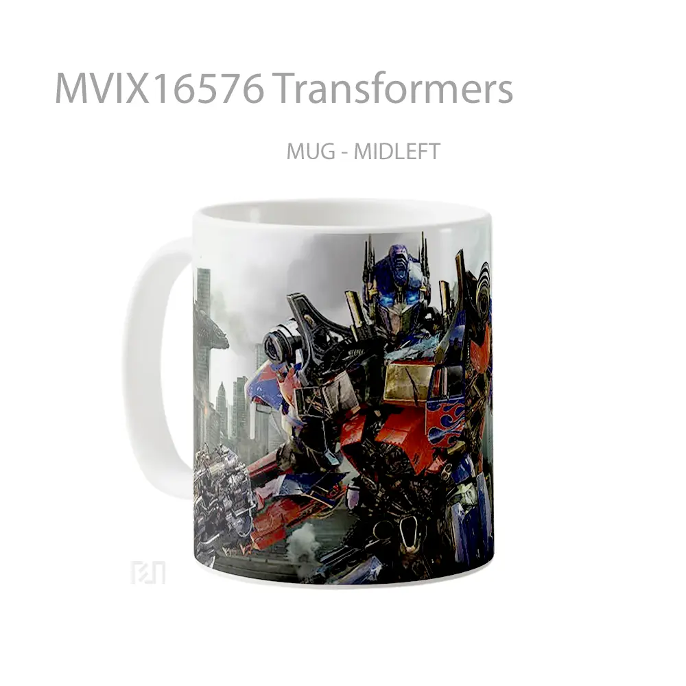 Mug Transformers Full Wrap Lanscape - All-side / Desain