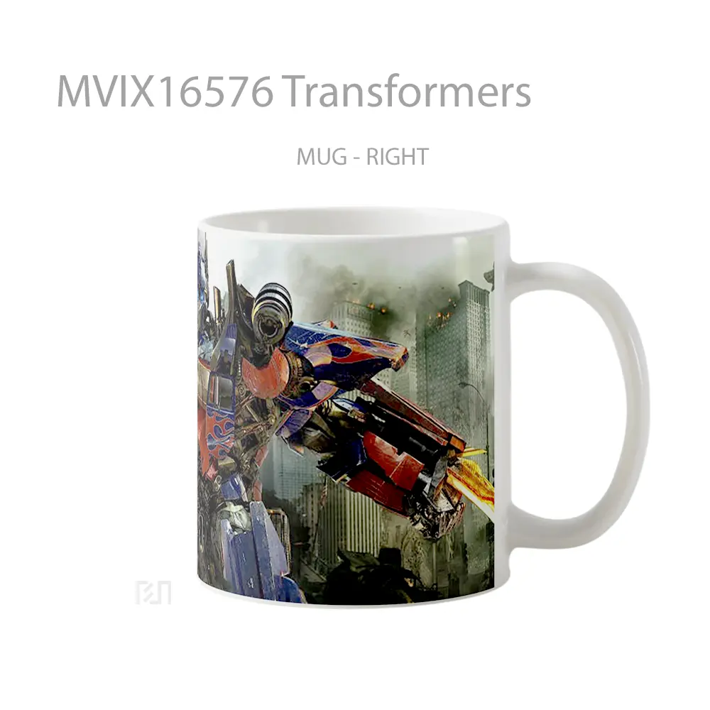 Mug Transformers Full Wrap Lanscape - All-side / Desain