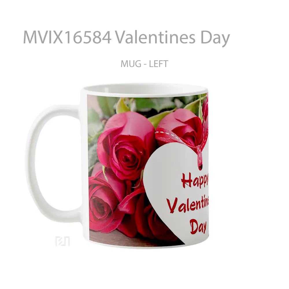 Mug Valentines Day Full Wrap Lanscape - All-side / Desain