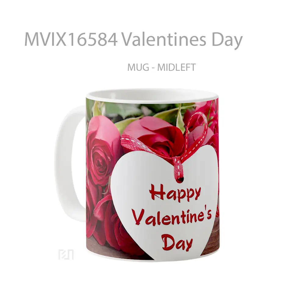 Mug Valentines Day Full Wrap Lanscape - All-side / Desain