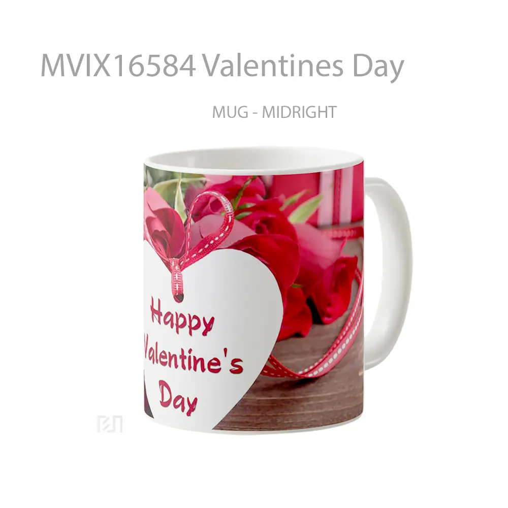 Mug Valentines Day Full Wrap Lanscape - All-side / Desain
