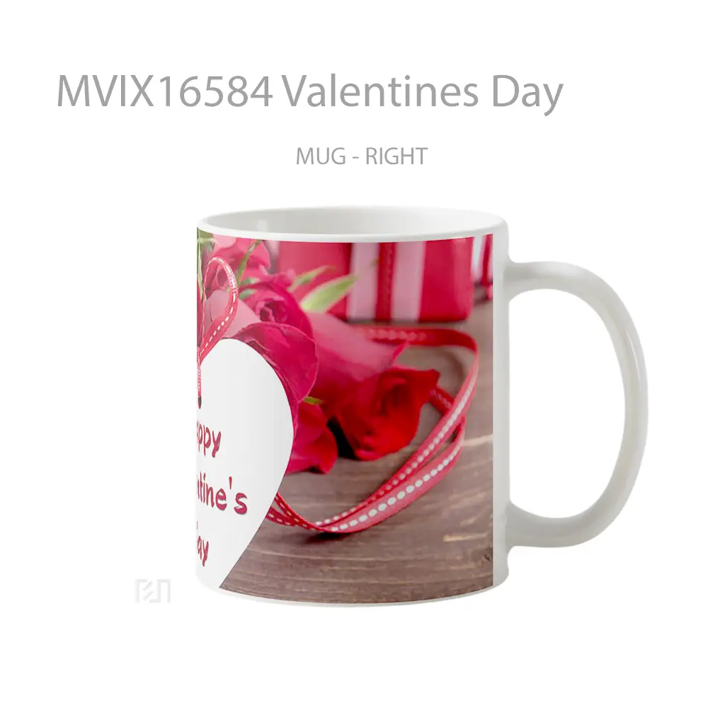 Mug Valentines Day Full Wrap Lanscape - All-side / Desain