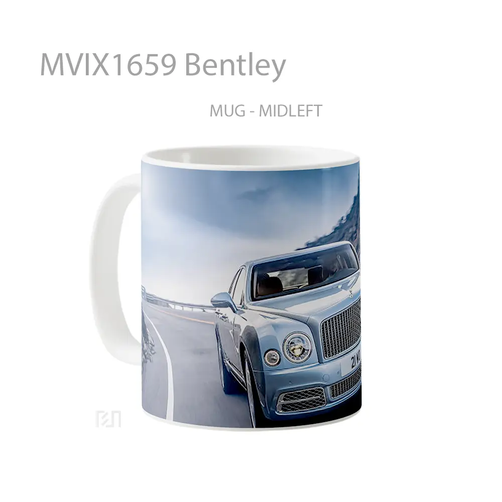 Mug Bentley Full Wrap Lanscape - All-side / Desain