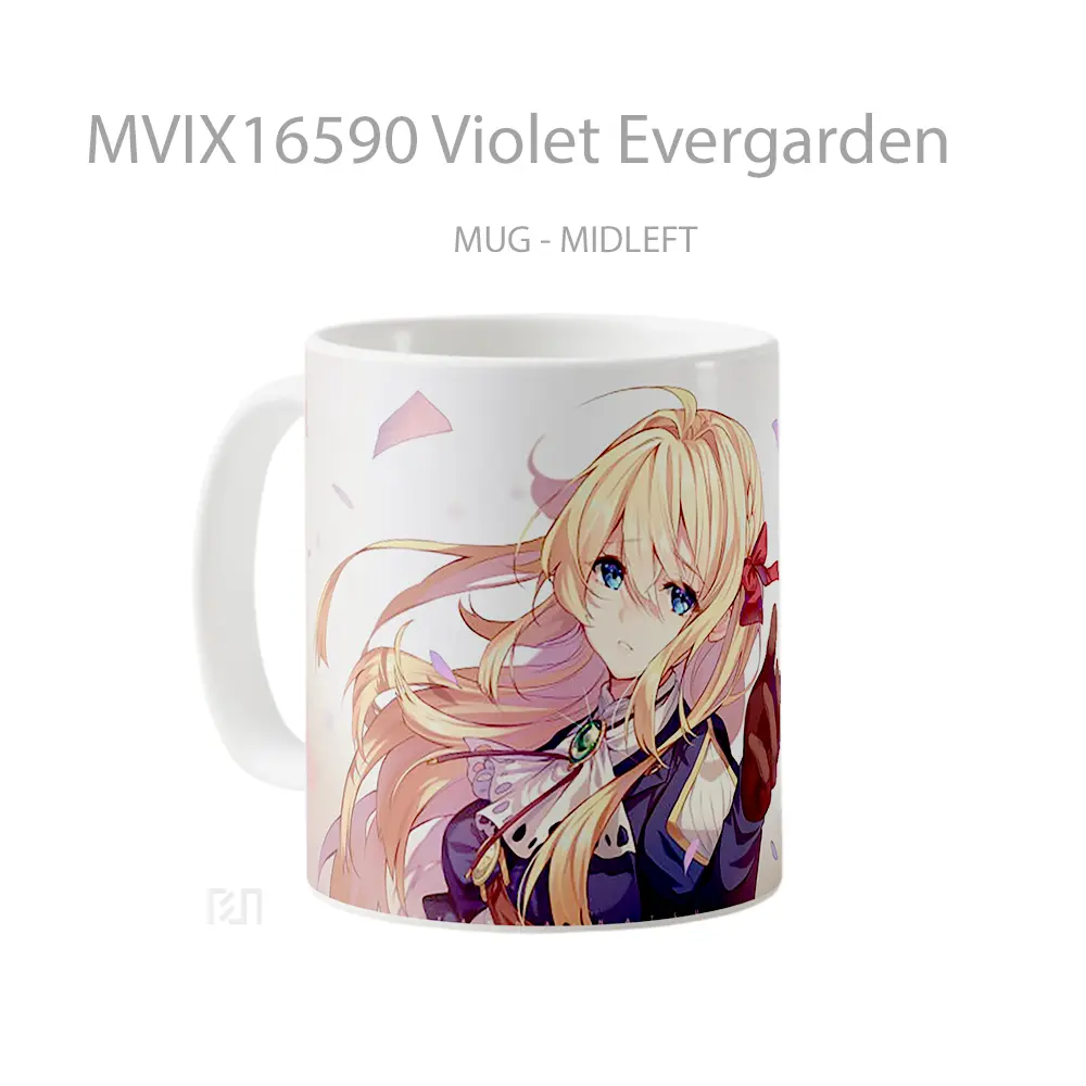Mug Violet Evergarden Full Wrap Lanscape - All-side / Desain
