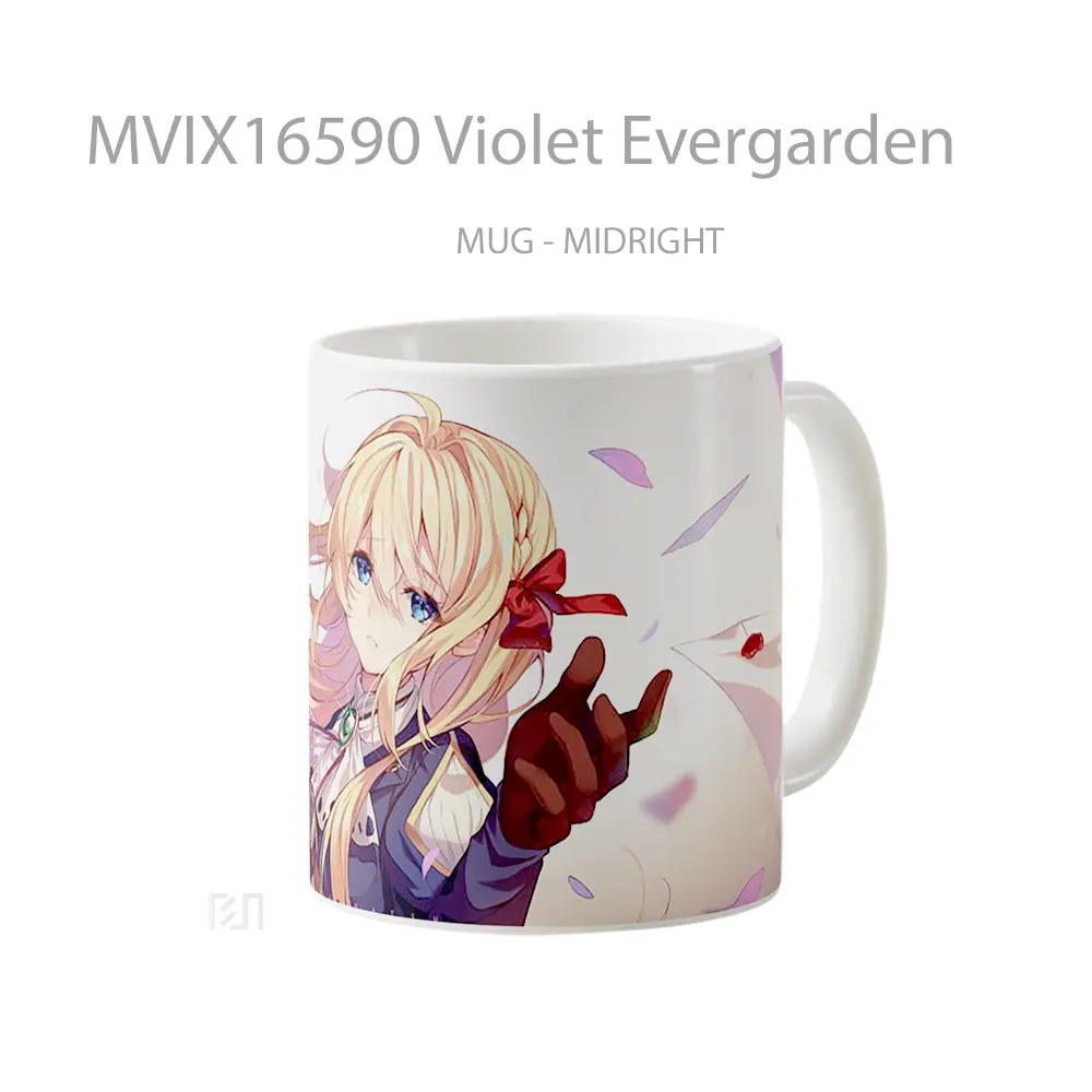 Mug Violet Evergarden Full Wrap Lanscape - All-side / Desain