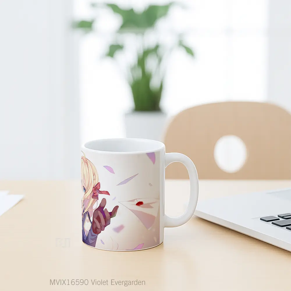 Mug Violet Evergarden Full Wrap Lanscape - All-side / Desain