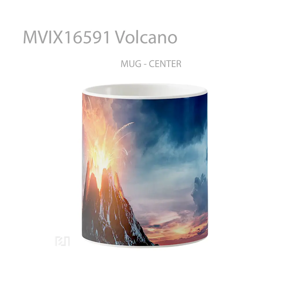 Mug Volcano Full Wrap Lanscape