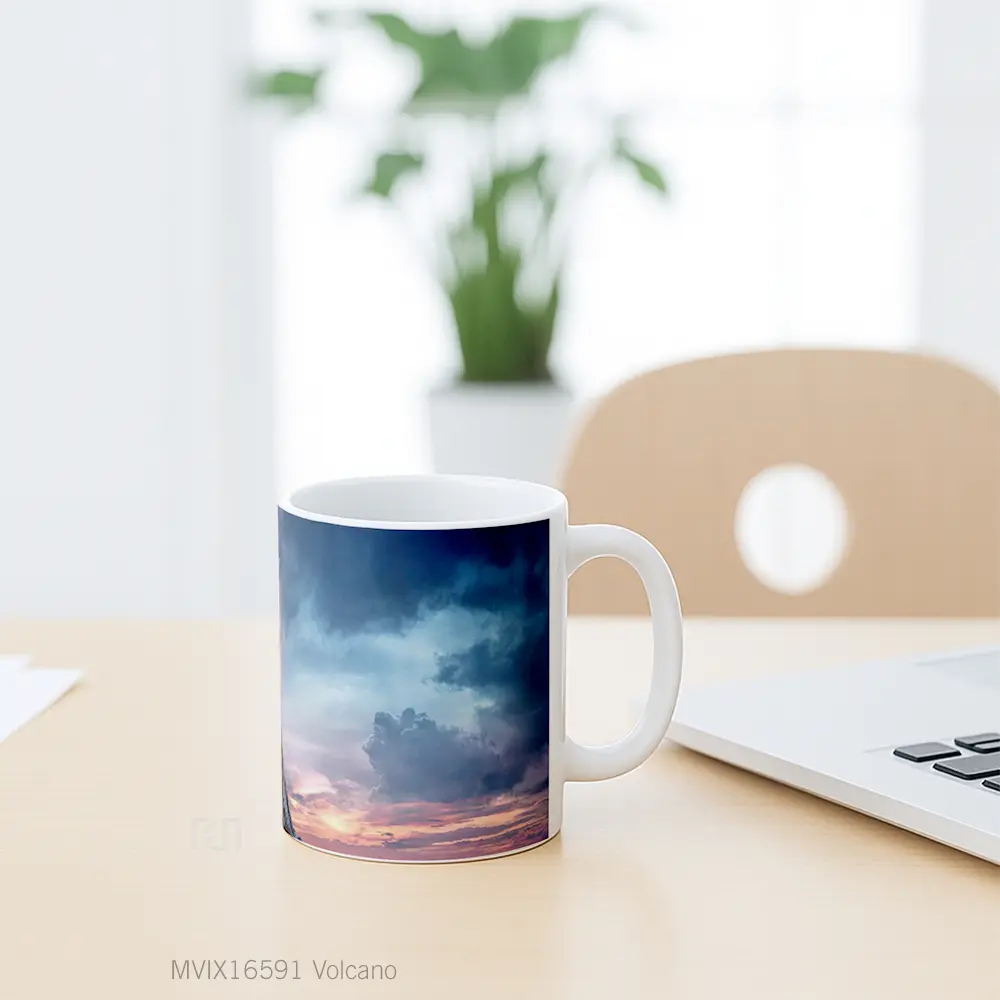 Mug Volcano Full Wrap Lanscape - All-side / Desain