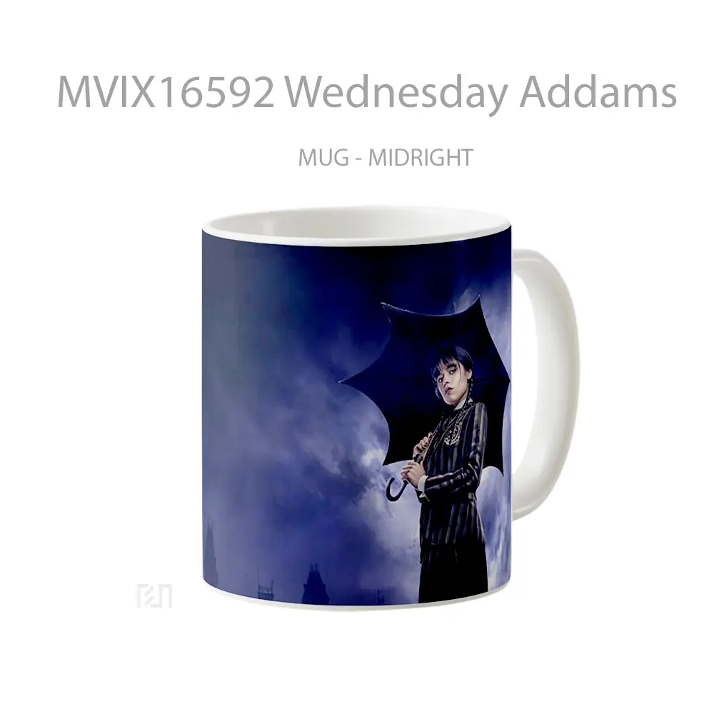 Mug Wednesday Addams Full Wrap Lanscape - All-side / Desain