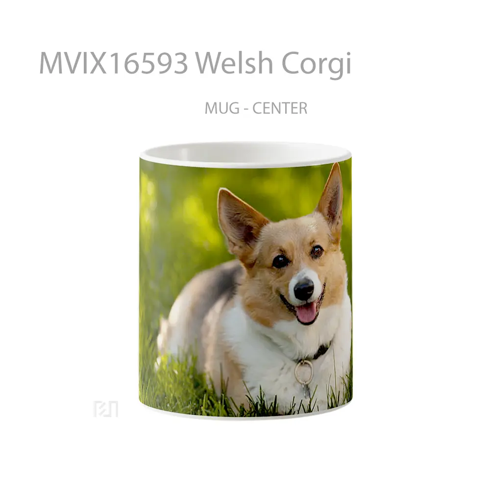Mug Welsh Corgi Full Wrap Lanscape