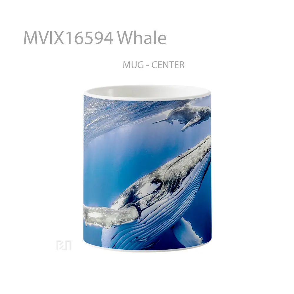 Mug Whale Full Wrap Lanscape