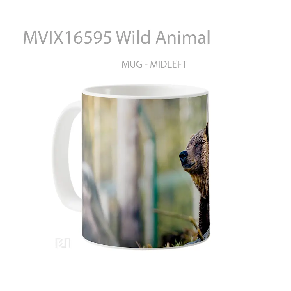 Mug Wild Animal Full Wrap Lanscape - All-side / Desain