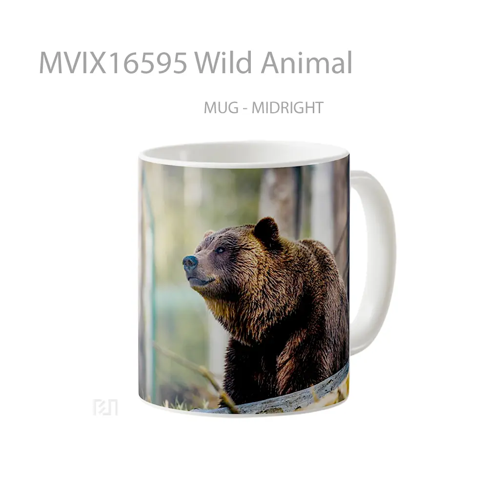 Mug Wild Animal Full Wrap Lanscape - All-side / Desain
