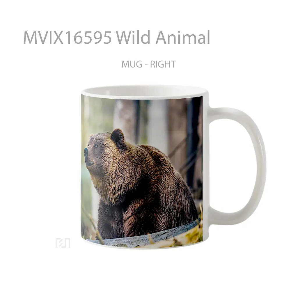 Mug Wild Animal Full Wrap Lanscape - All-side / Desain