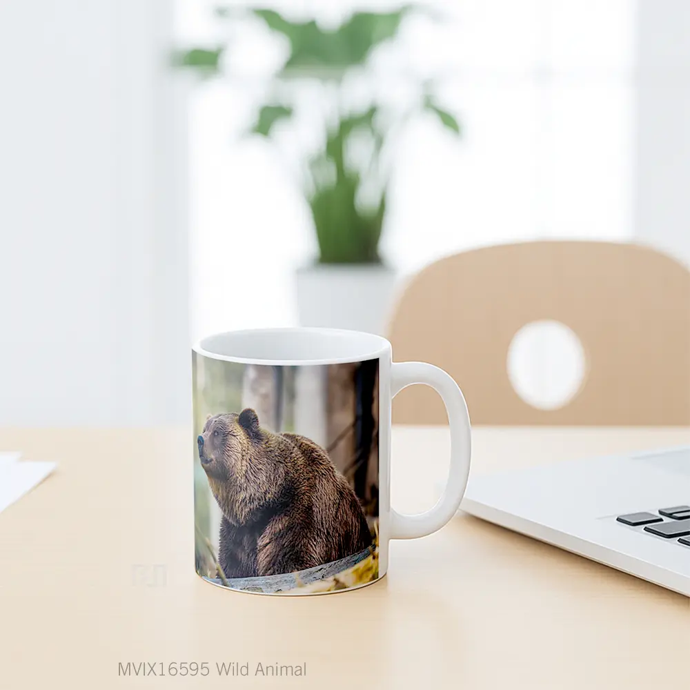 Mug Wild Animal Full Wrap Lanscape - All-side / Desain