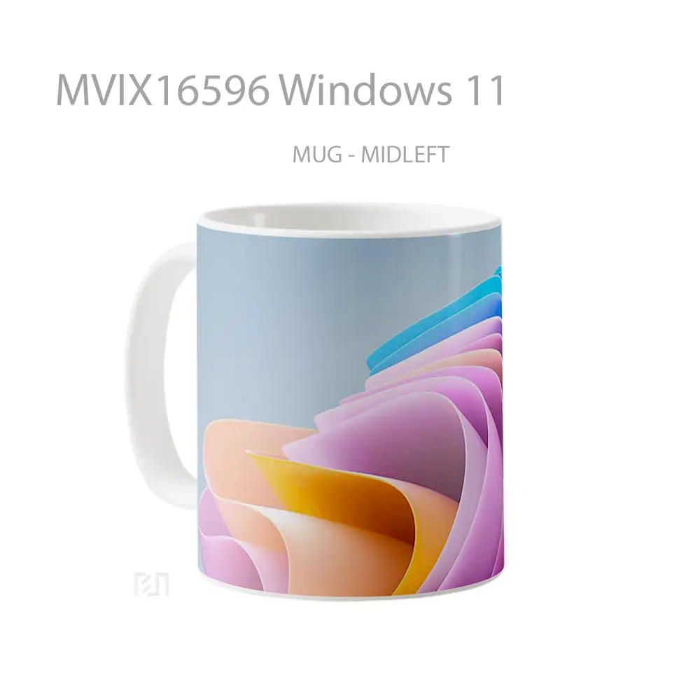 Mug Windows 11 Full Wrap Lanscape - All-side / Desain