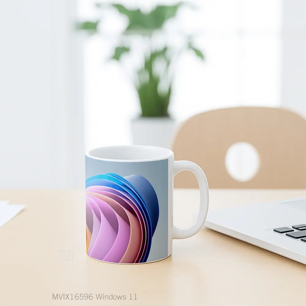 Mug Windows 11 Full Wrap Lanscape - All-side / Desain