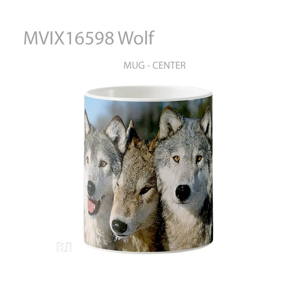 Mug Wolf Full Wrap Lanscape