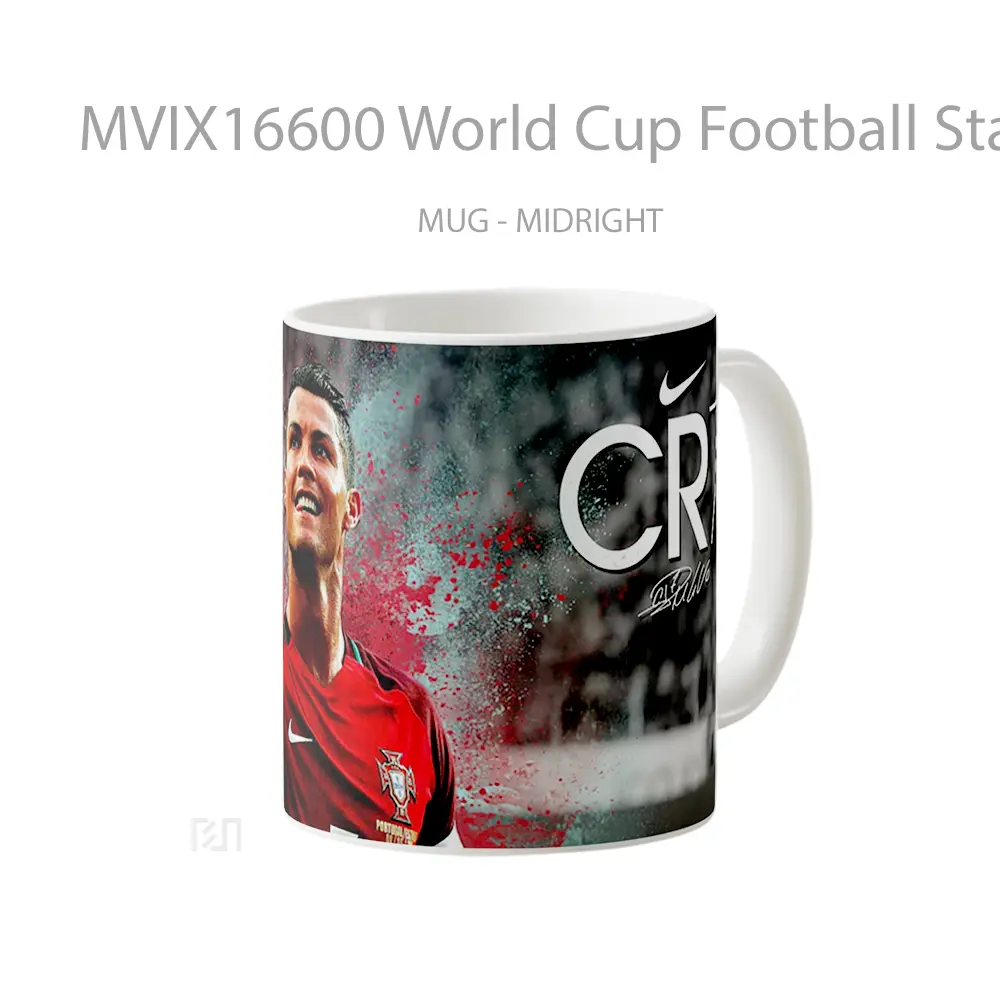 Mug World Cup Football Stars Full Wrap Lanscape - All-side / Desain