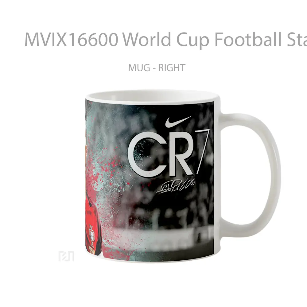Mug World Cup Football Stars Full Wrap Lanscape - All-side / Desain