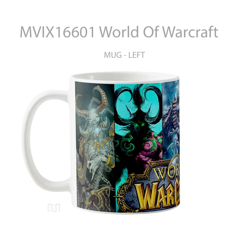 Mug World Of Warcraft Full Wrap Lanscape - All-side / Desain