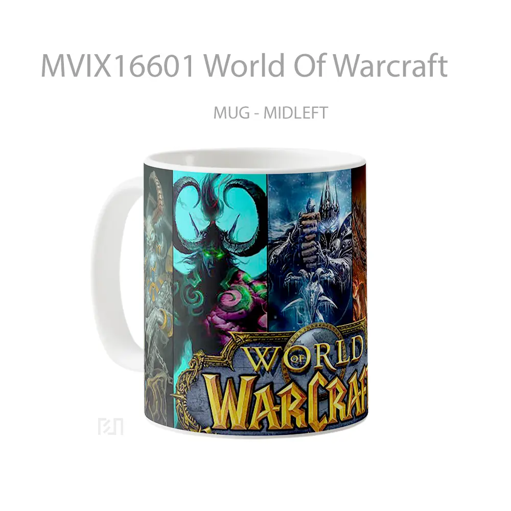 Mug World Of Warcraft Full Wrap Lanscape - All-side / Desain